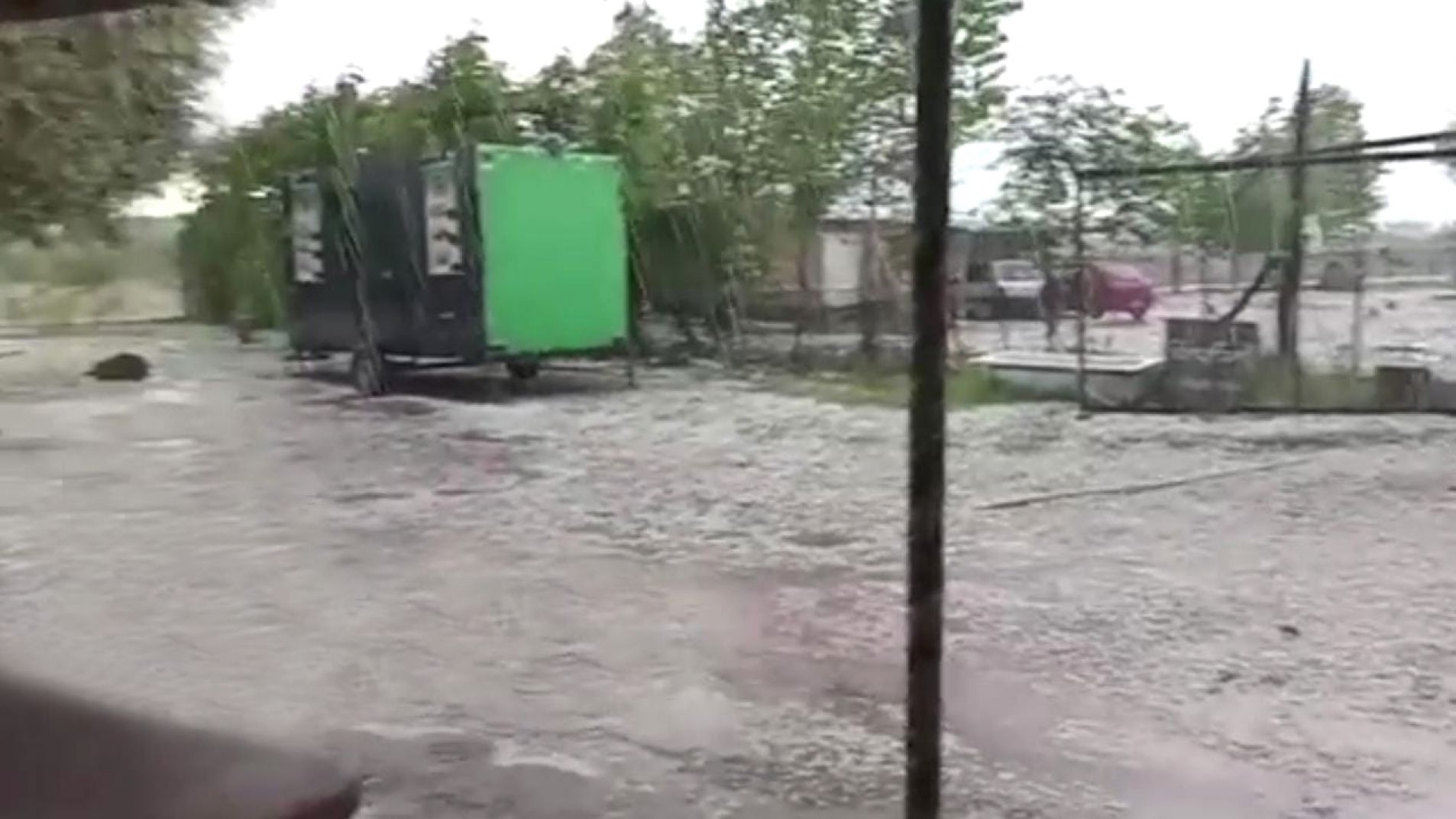 Video: Así cayó granizo en distintos lugares del departamento